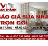 Báo Giá Sửa Nhà Trọn Gói