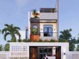 Thiết Kế Nhà Phố Mái Tum