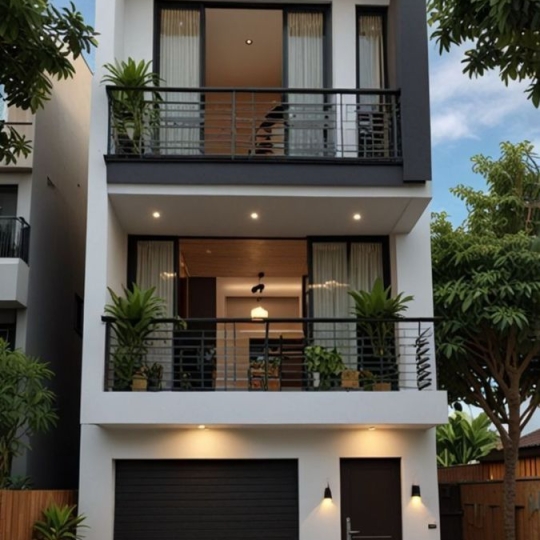 Thiết Kế Nhà Phố 3 Tầng Hiện Đại Dĩ An Bình Dương