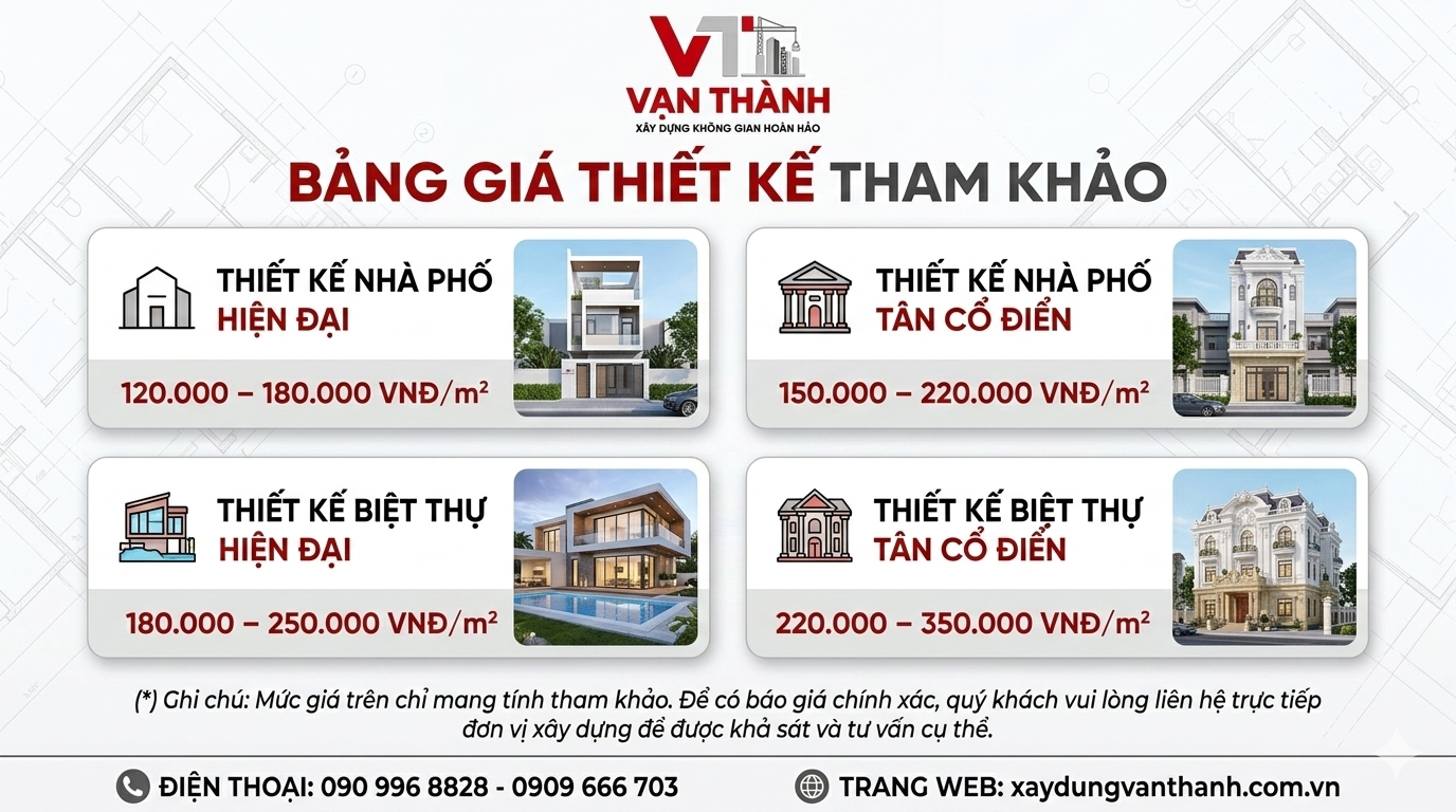 Báo Giá Thiết Kế Kiến Trúc 