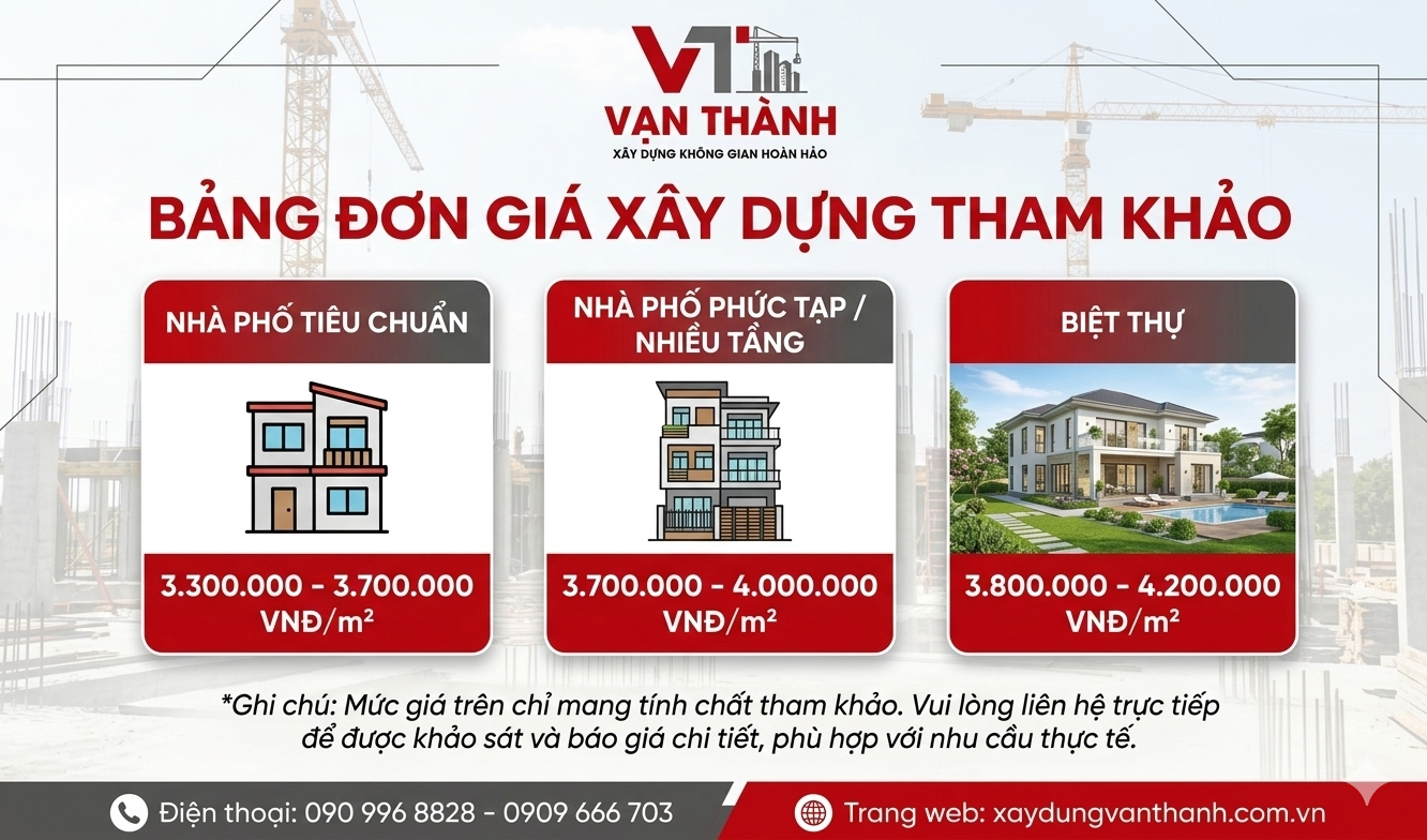Báo Giá Xây Nhà Phần Thô