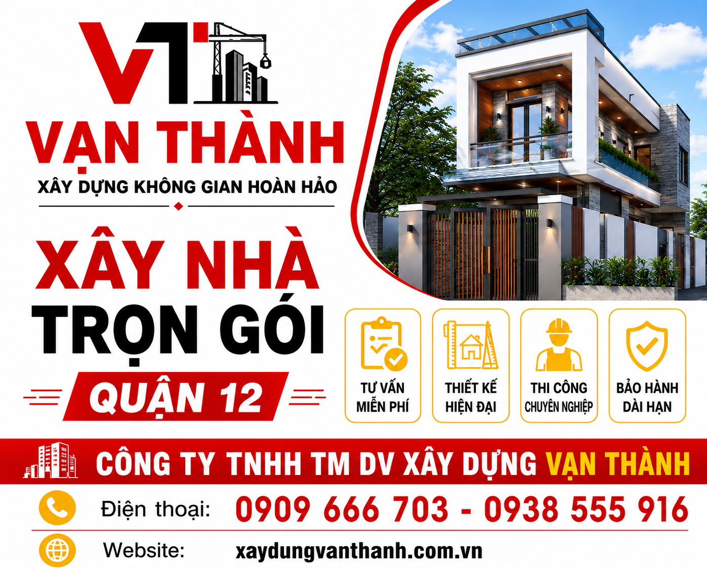 Xây Nhà Trọn Gói Quận 12