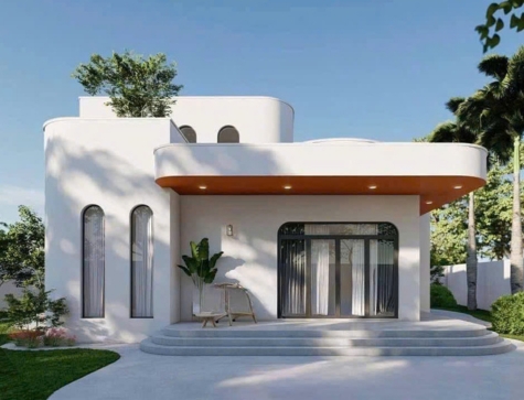 Mẫu biệt thự mini Địa Trung Hải BT001