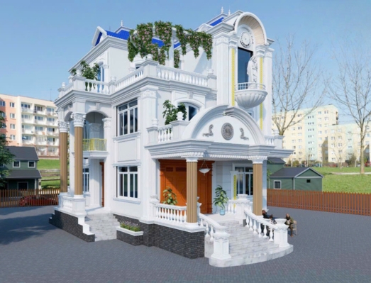 Mẫu biệt thự Tân Cổ Điển BT005 Vẻ đẹp vượt thời gian
