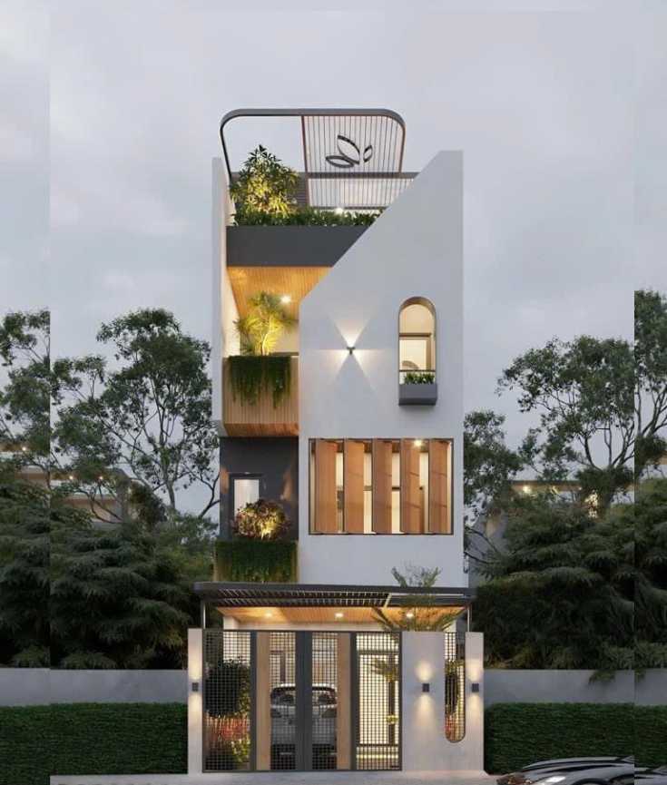 Mẫu nhà phố 4 tầng 3 ngủ NP004